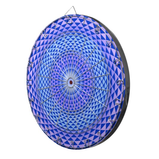 Paarse Lotus flower meditation wiel OM Dartbord (Voorkant Rechts)