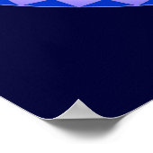 Paarse Lotus flower meditation wiel OM Poster (Hoek)