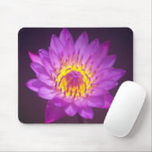 Paarse Lotus Flower Muismat (Met muis)