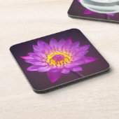 Paarse Lotus Flower Onderzetter (Linkerzijde)