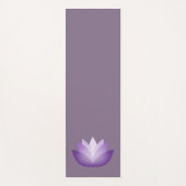 Paarse Lotus Flower Yogamat (Voorkant)
