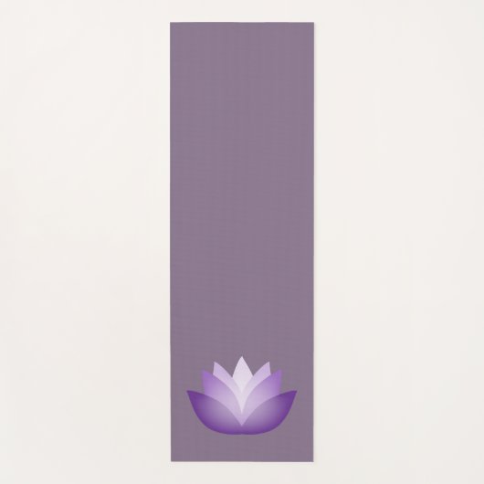 Paarse Lotus Flower Yogamat (Voorkant)