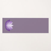 Paarse Lotus Flower Yogamat (Voorkant (horizontaal))