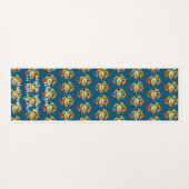 Paarse Lotus Flowers Quote Yoga Mat (Achterkant (horizontaal))