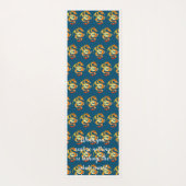 Paarse Lotus Flowers Quote Yoga Mat (Achterkant)