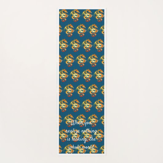 Paarse Lotus Flowers Quote Yoga Mat (Achterkant)