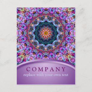 Paarse Lotus Holistic Mandala Briefkaart