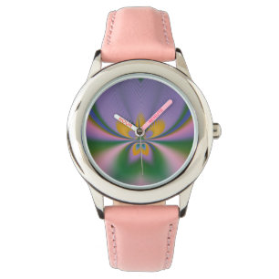 Paarse Lotus Horloge