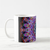 Paarse Lotus kaleidoscoop Koffiemok (Links)