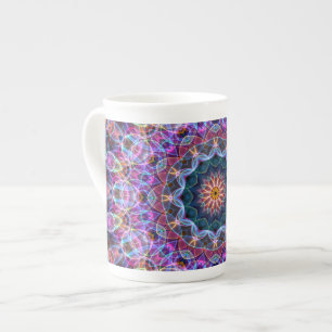 Paarse Lotus kaleidoscoop Porselein Kop