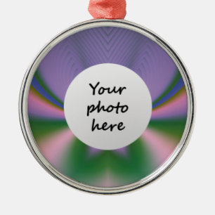 Paarse Lotus Kerstboomversiering Metalen Ornament