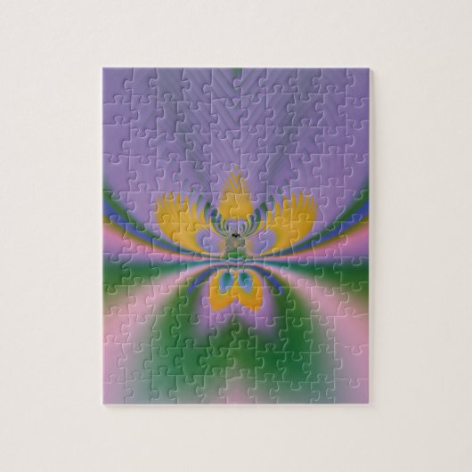 Paarse Lotus Legpuzzel (Verticaal)