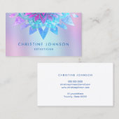 paarse lotus logo visitekaartje (Voorkant / Achterkant)