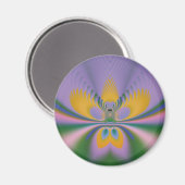 Paarse Lotus Magneet (Voorkant / Achterkant)