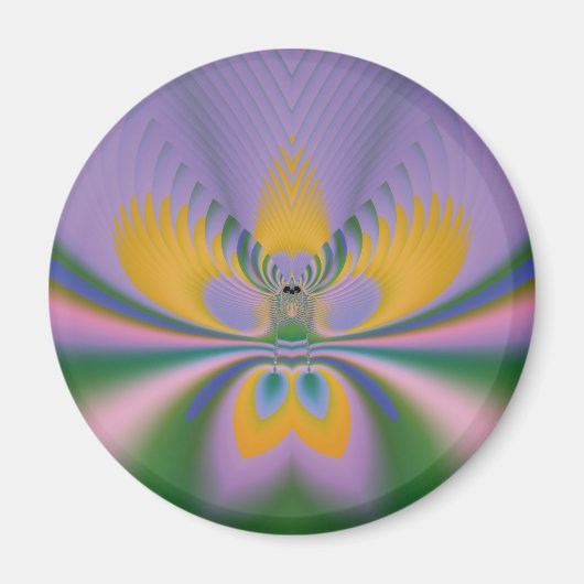 Paarse Lotus Magneet (Voorkant)