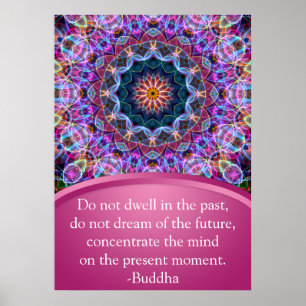 Paarse Lotus Mandala Poster