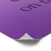 Paarse Lotus Mandala Poster (Hoek)