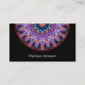 Paarse Lotus-Mandala- Visitekaartje (Voorkant)