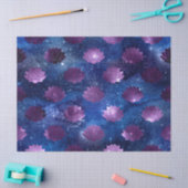 Paarse Lotus op Blauwe Melkweg Tissuepapier (Craft)