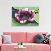 Paarse Lotus Photography Single Print (Insitu (Woonkamer))