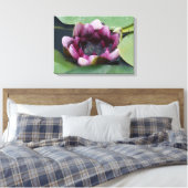 Paarse Lotus Photography Single Print (Insitu (Slaapkamer))