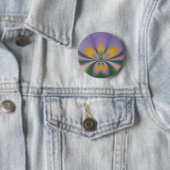 Paarse Lotus Ronde Button 5,7 Cm (In situ)