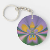 Paarse Lotus Sleutelhanger (Voorkant)