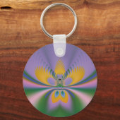 Paarse Lotus Sleutelhanger (Voorkant)