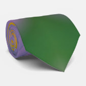 Paarse Lotus Stropdas (Opgerold)