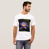 Paarse Lotus Waterlelie T Shirt (Voorkant volledig)