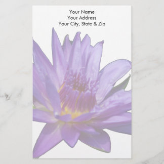 Paarse Lotus Waterlily Briefpapier