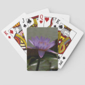 Paarse Lotus Waterlily-speelkaarten Pokerkaarten (Achterkant)