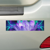 Paarse lotusbloem en betekenis ervan bumpersticker (Op auto)
