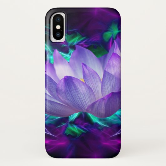 Paarse lotusbloem en betekenis ervan Case-Mate iPhone case (Achterkant)