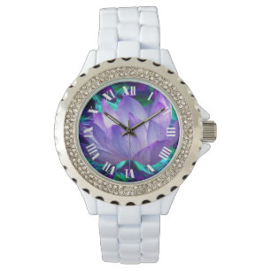 Paarse lotusbloem en betekenis ervan horloge