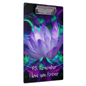 Paarse lotusbloem en betekenis ervan klembord (Rechts)