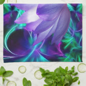 Paarse lotusbloem en betekenis ervan theedoek (Gevouwen)