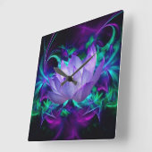 Paarse lotusbloem en betekenis ervan vierkante klok (Hoek)