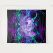 Paarse lotusbloem en betekenis ervan wandkleed (Voorkant (horizontaal))