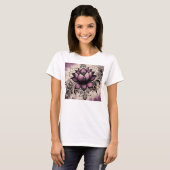 PAARSE LOTUSBLOEM T-SHIRT (Voorkant volledig)
