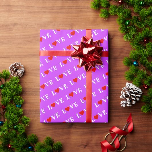 PAARSE LOVE CADEAUPAPIER (Feestdagen Geschenken)
