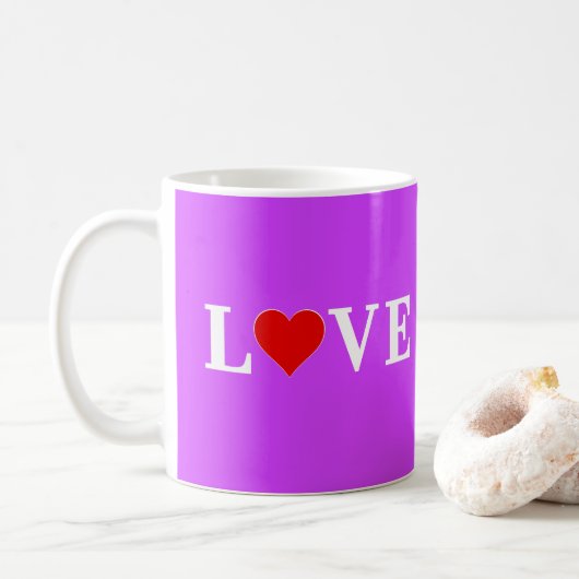 PAARSE LOVE KOFFIEMOK (Met donut)