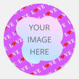 PAARSE LOVE RONDE STICKER