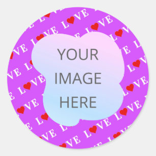 PAARSE LOVE RONDE STICKER