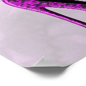 Paarse Love Shoes Stiletto Mode Poster (Hoek)