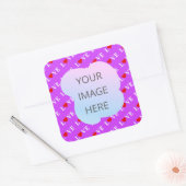 PAARSE LOVE VIERKANTE STICKER (Envelop)