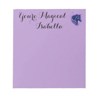 Paarse Lover Je bent Magische Eenhoorn Fantasy Naa Notitieblok