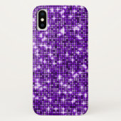 Paarse Lovertjes Telefoonhoes Case-Mate iPhone Case (Achterkant)