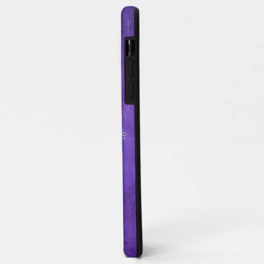 Paarse Lovevogels Floral Vine iPhone Case (Achterkant/links)