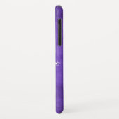 Paarse Lovevogels Floral Vine iPhone Case (Achterkant/links)